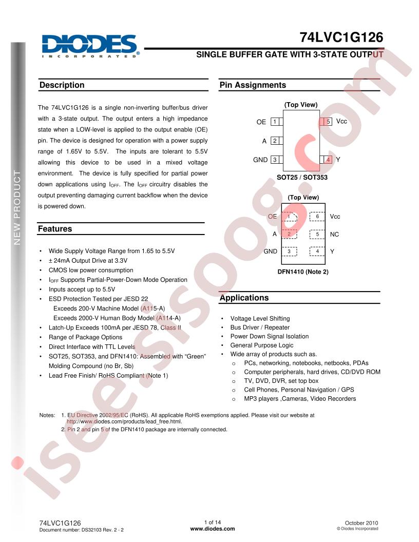 74LVC1G126FX4-7