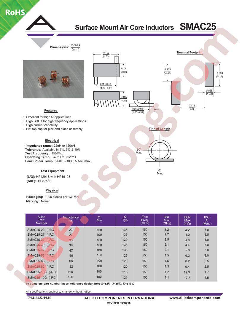 SMAC25-22G-RC