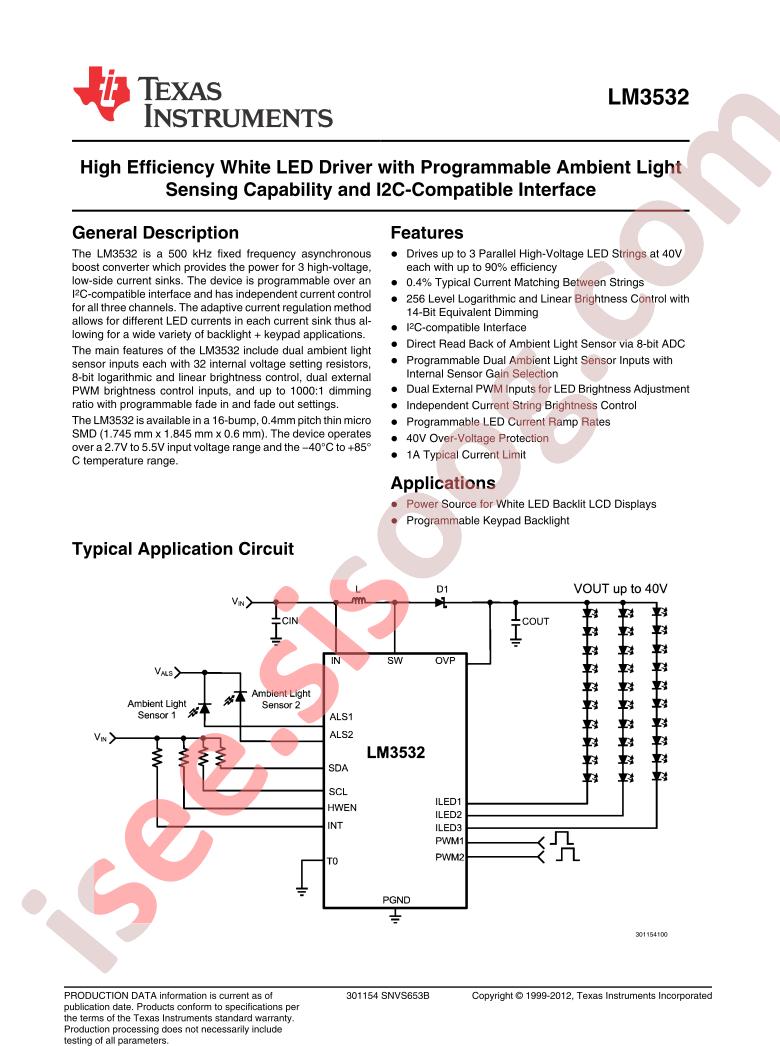 LM3532TME-40ANOPB