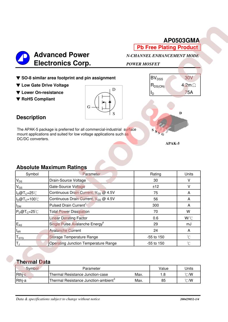 AP0503GMA