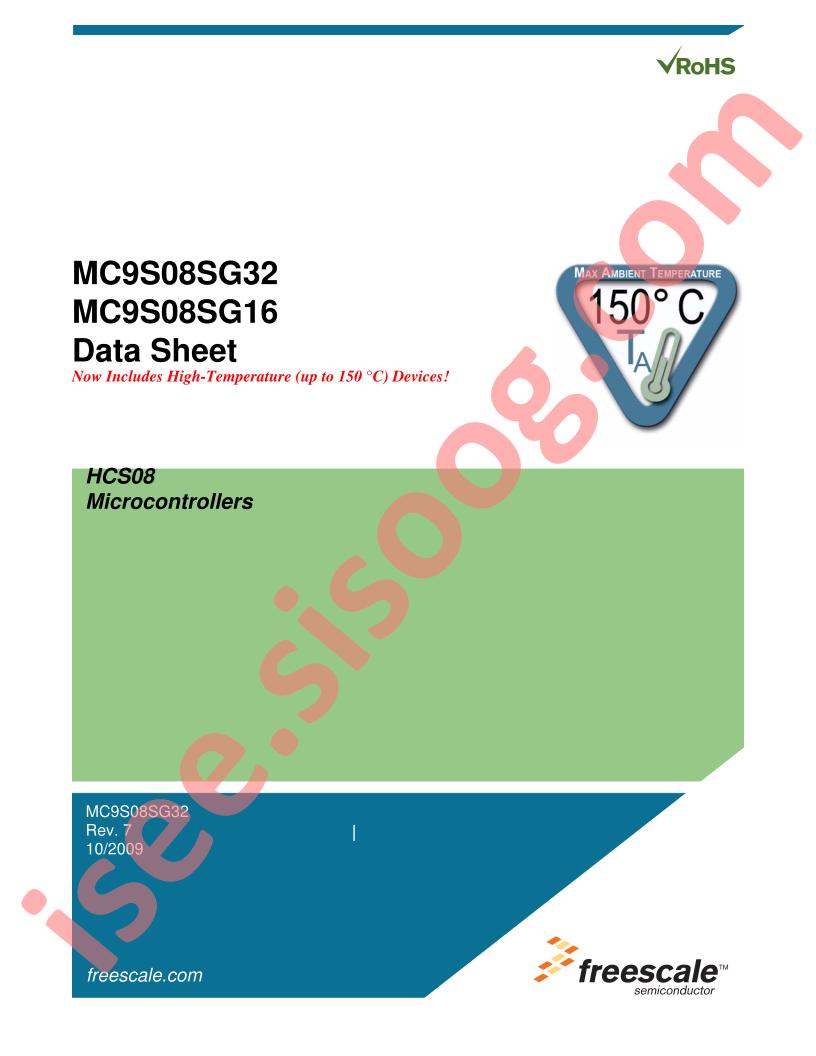 MC9S08SG32E1MTJR