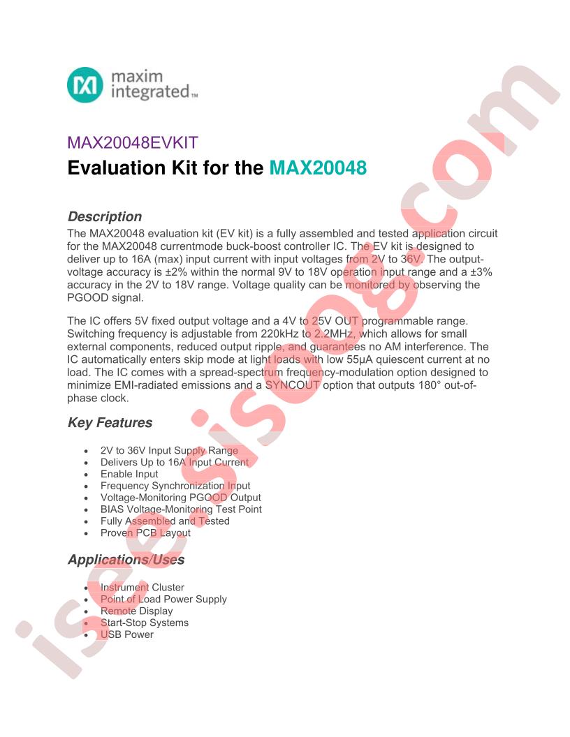 MAX20048EVKIT