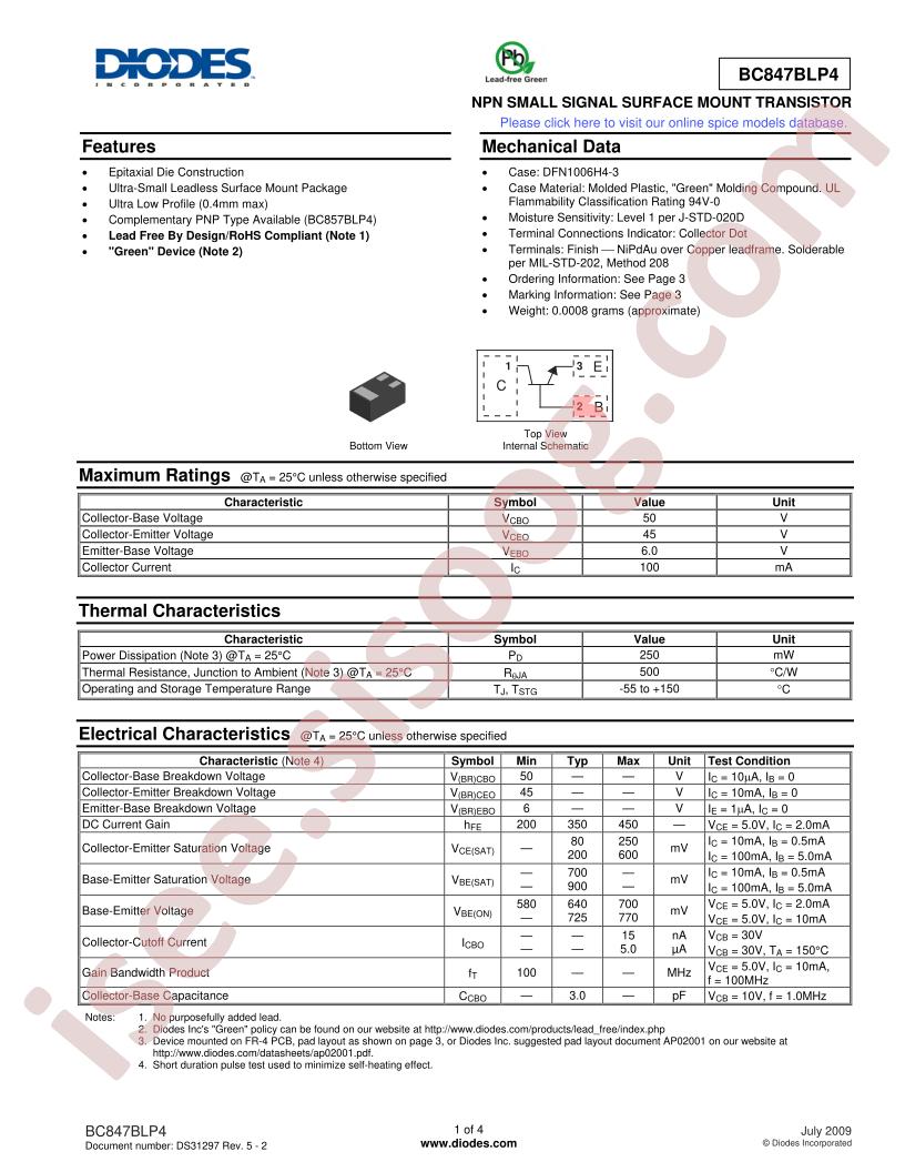 BC847BLP4