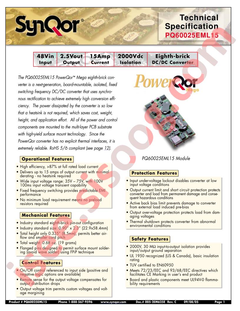 PQ60025EML15