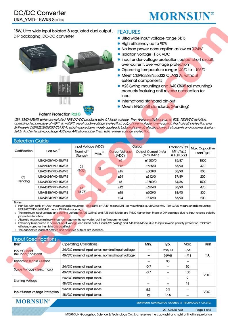 URA2405YMD-15WR3