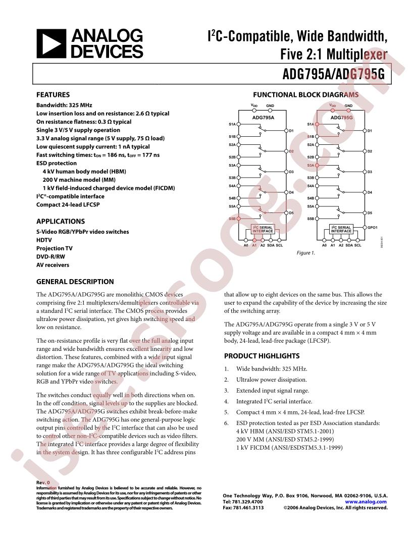 ADG795GCCPZ-500RL7