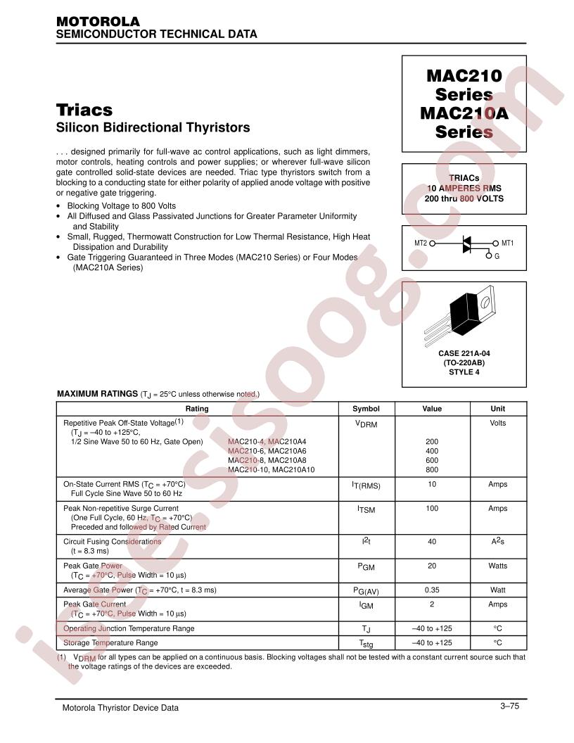 MAC210-10