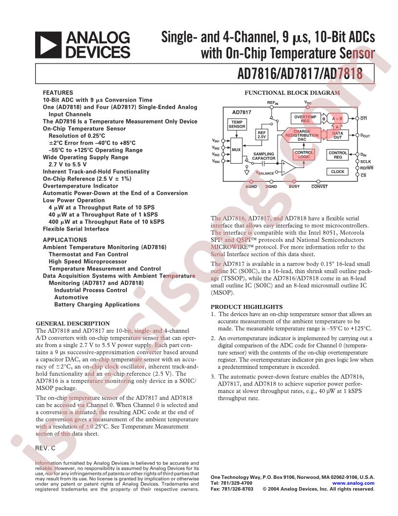AD7817BRU-REEL7