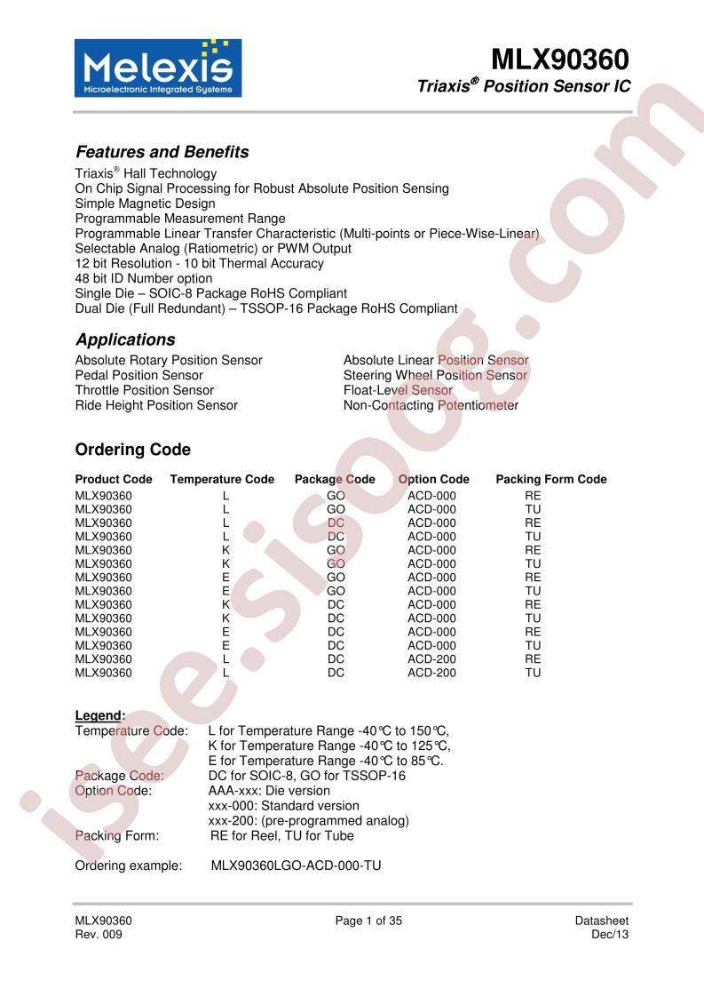MLX90360EDCACD-000RE