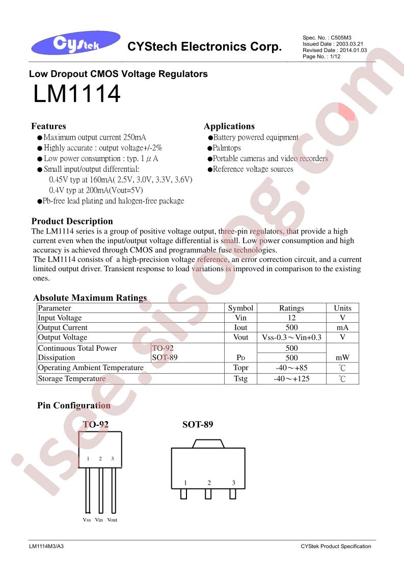 LM1114-1.8A3-0-TB-G