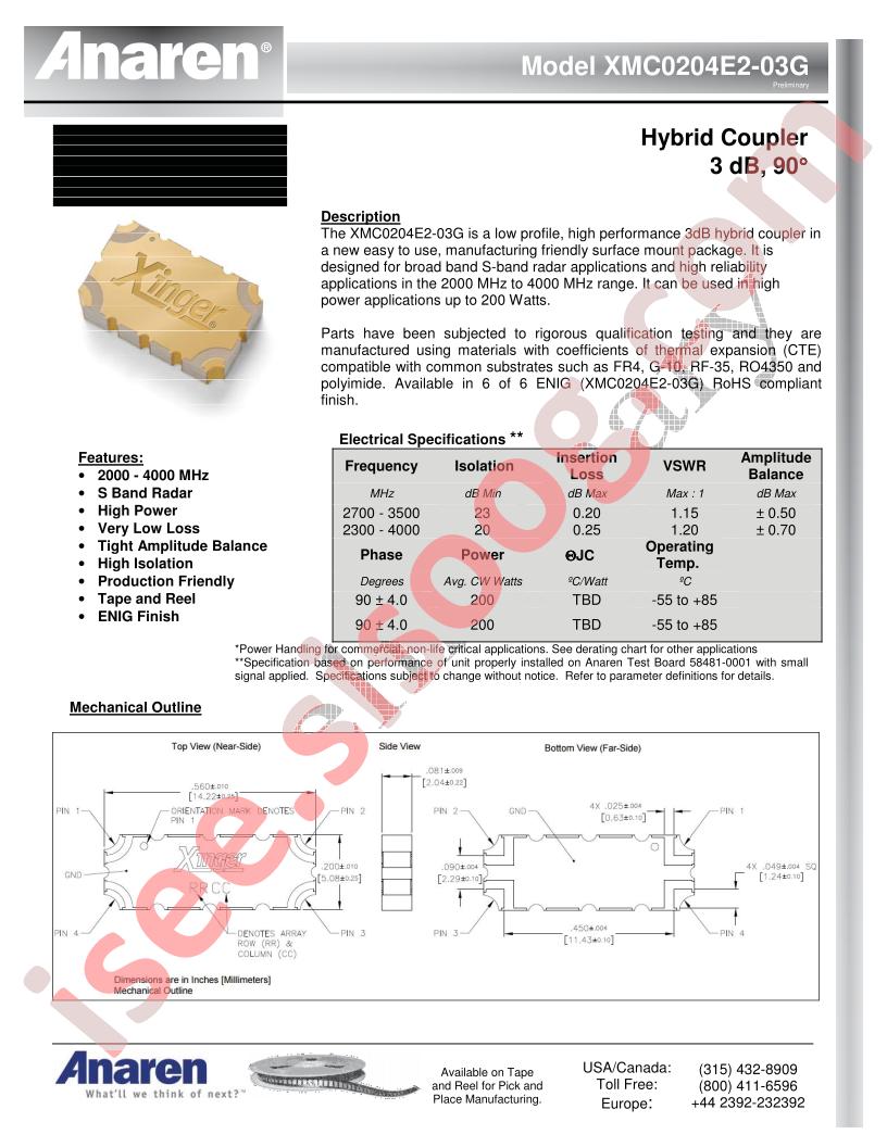 XMC0204E2-03G