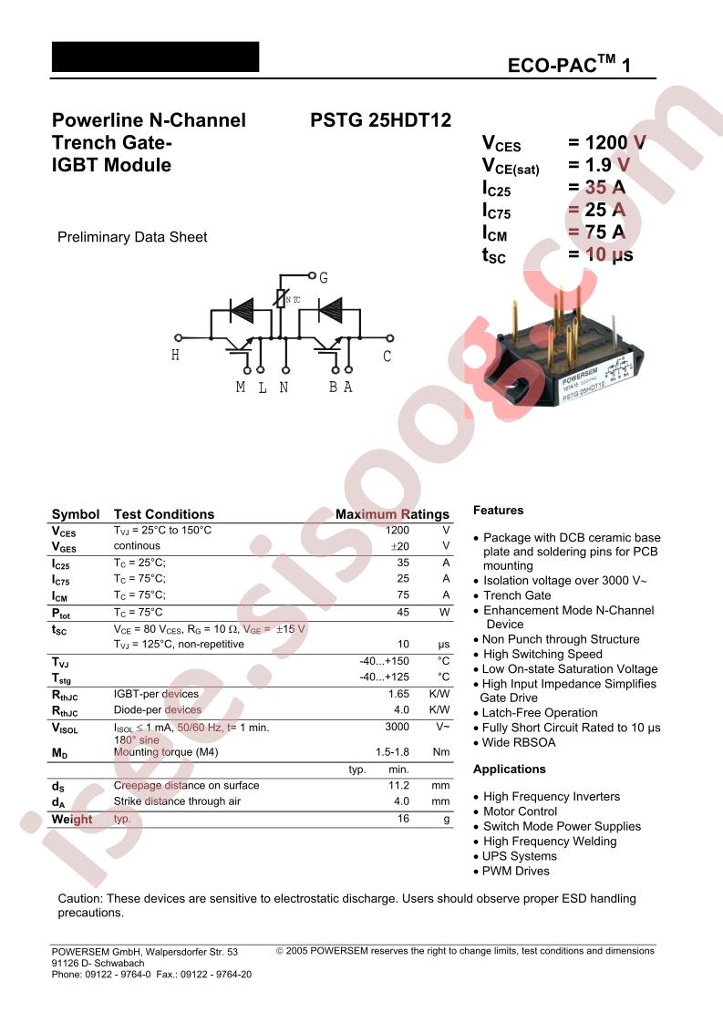 PSTG25HDT
