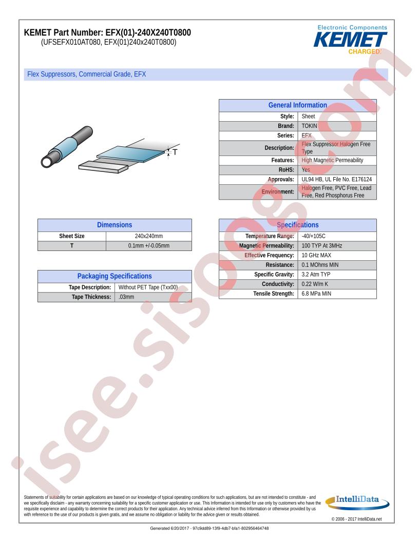 EFX01-240X240T0800