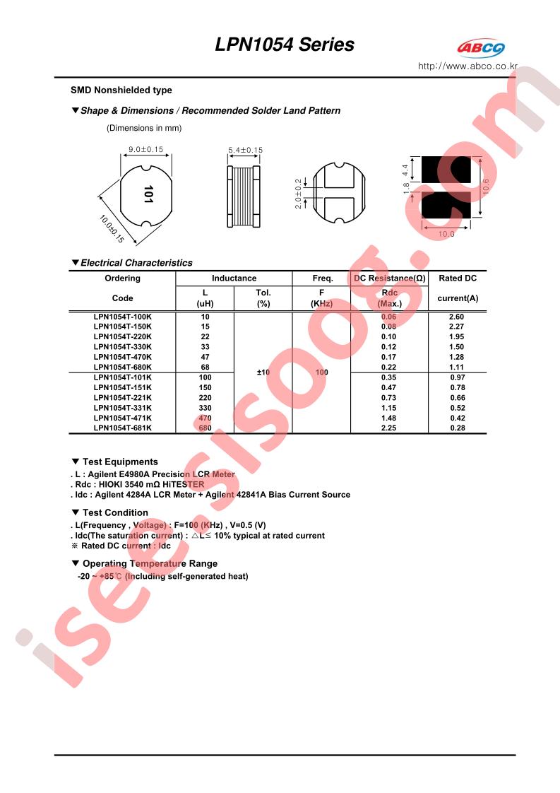 LPN1054T-101K