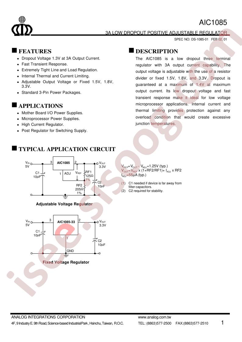 AIC1085-33CT