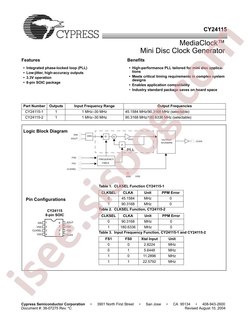 CY24115SC-1