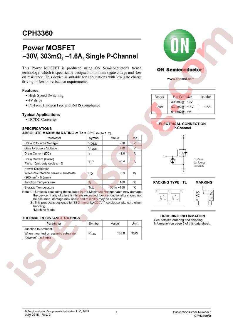 CPH3360-TL-W