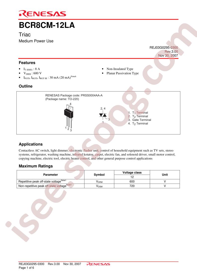 BCR8CM-12LA