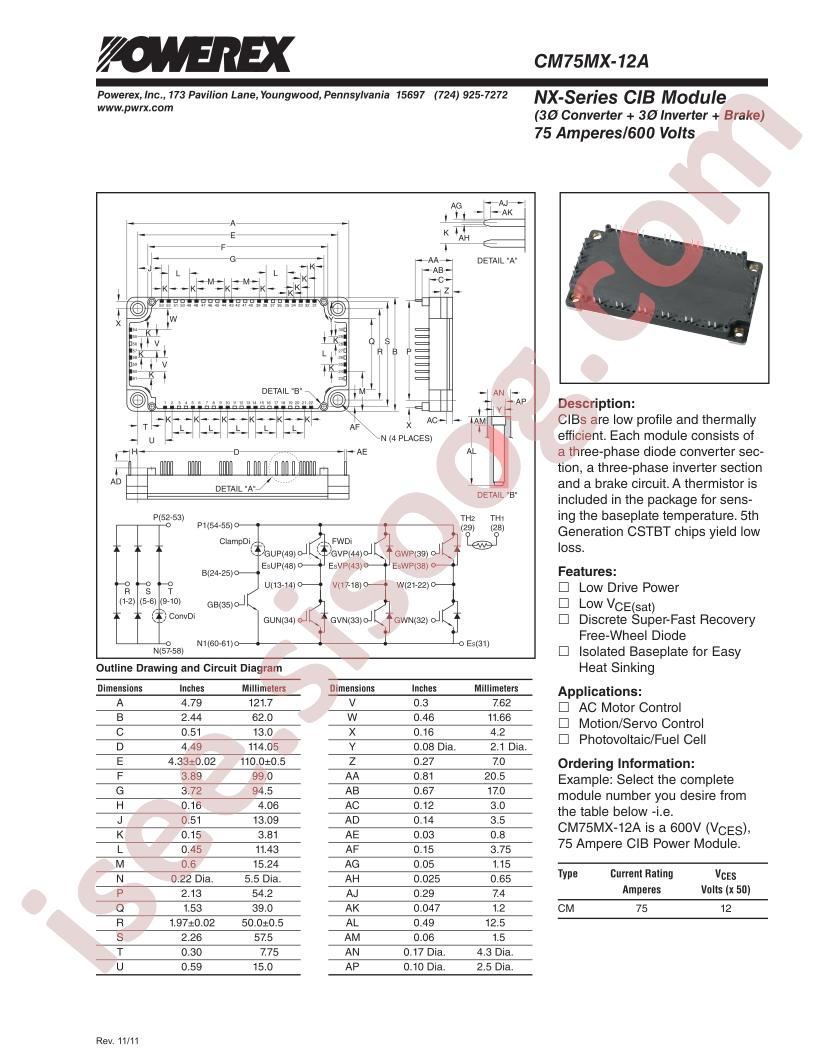 CM75MX-12A