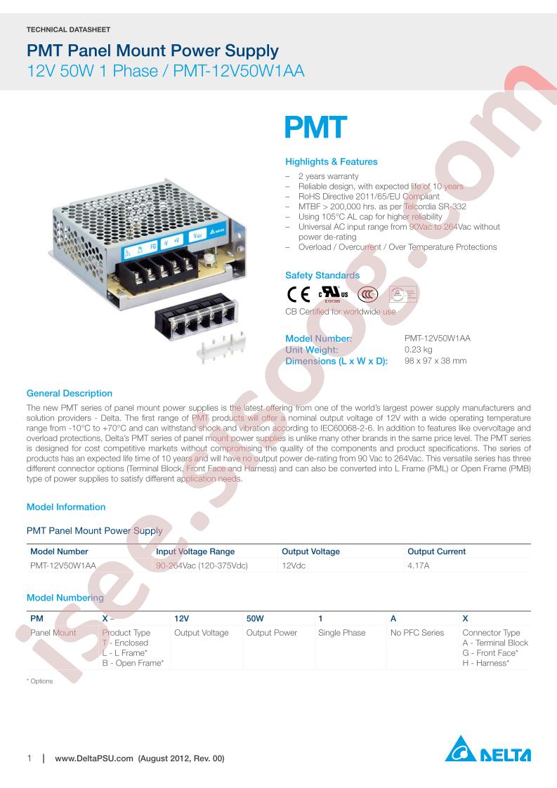 PMB-12V50W1AG