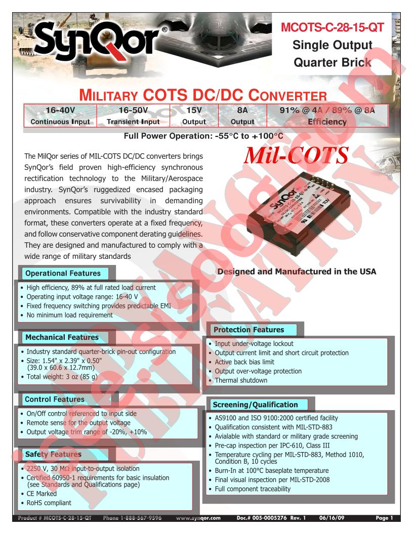 MCOTS-C-28-15-QT