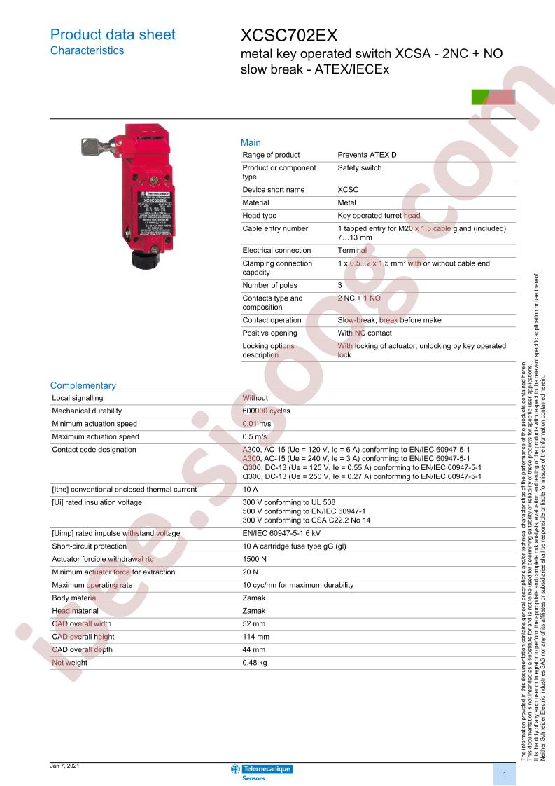 XCSC702EX