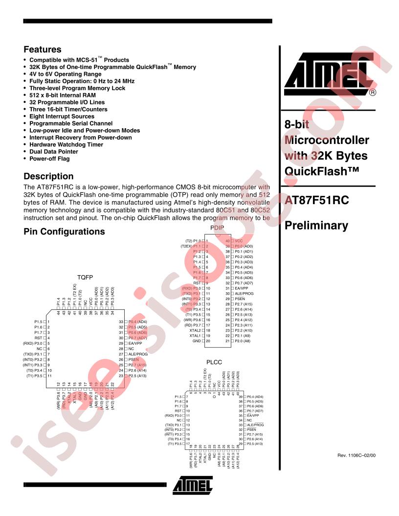 AT87F51RC
