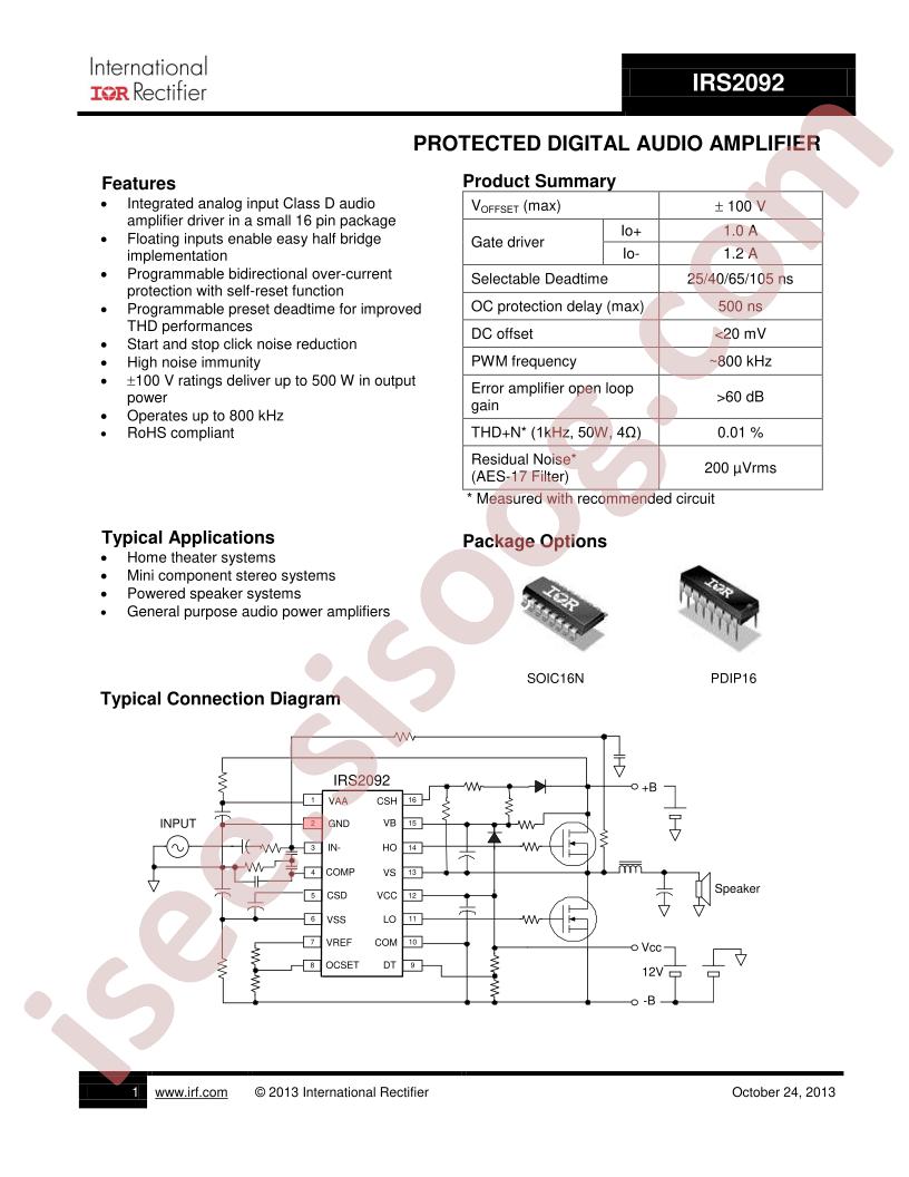 IRS2092PBF
