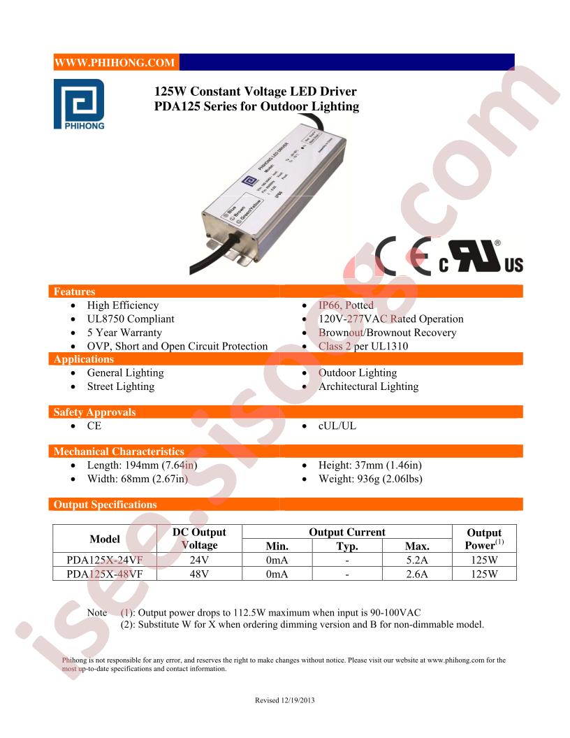 PDA125X-24VF