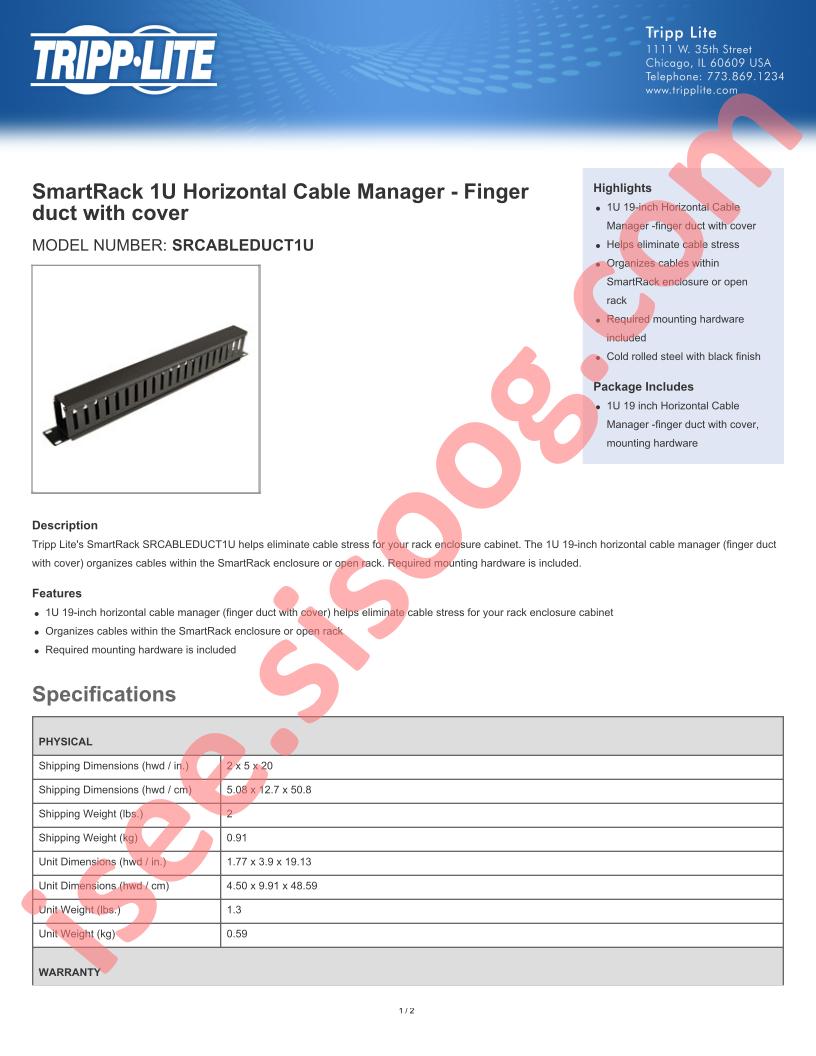 SRCABLEDUCT1U