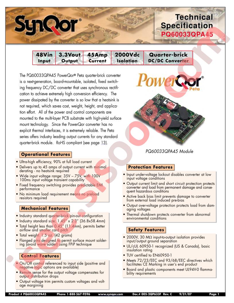 PQ60033QPA45NRS