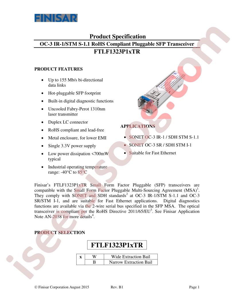 FTLF1323P1XTR