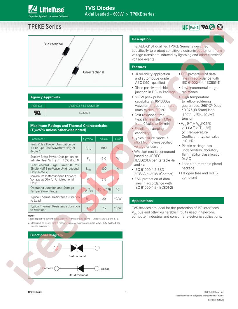 TP6KE20CA