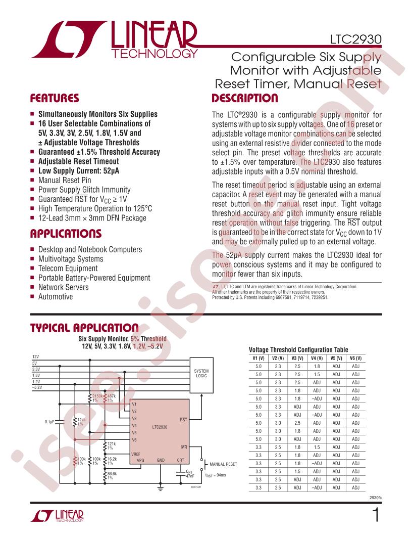 LTC2930CDD-TRPBF