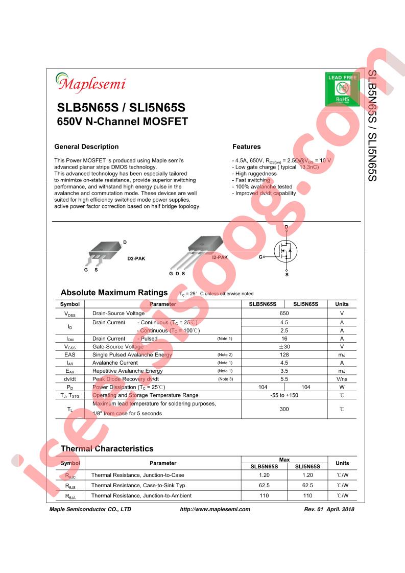 SLB5N65S