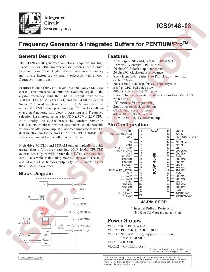 ICS9148-08-PPP