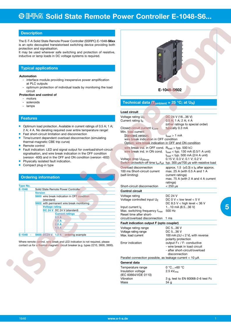 E-1048-S600DC24V0.5A