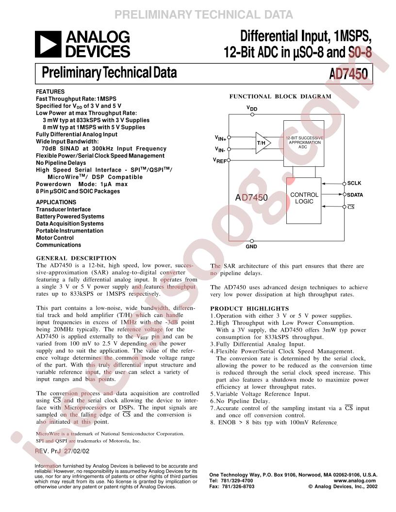 EVAL-AD7450CB