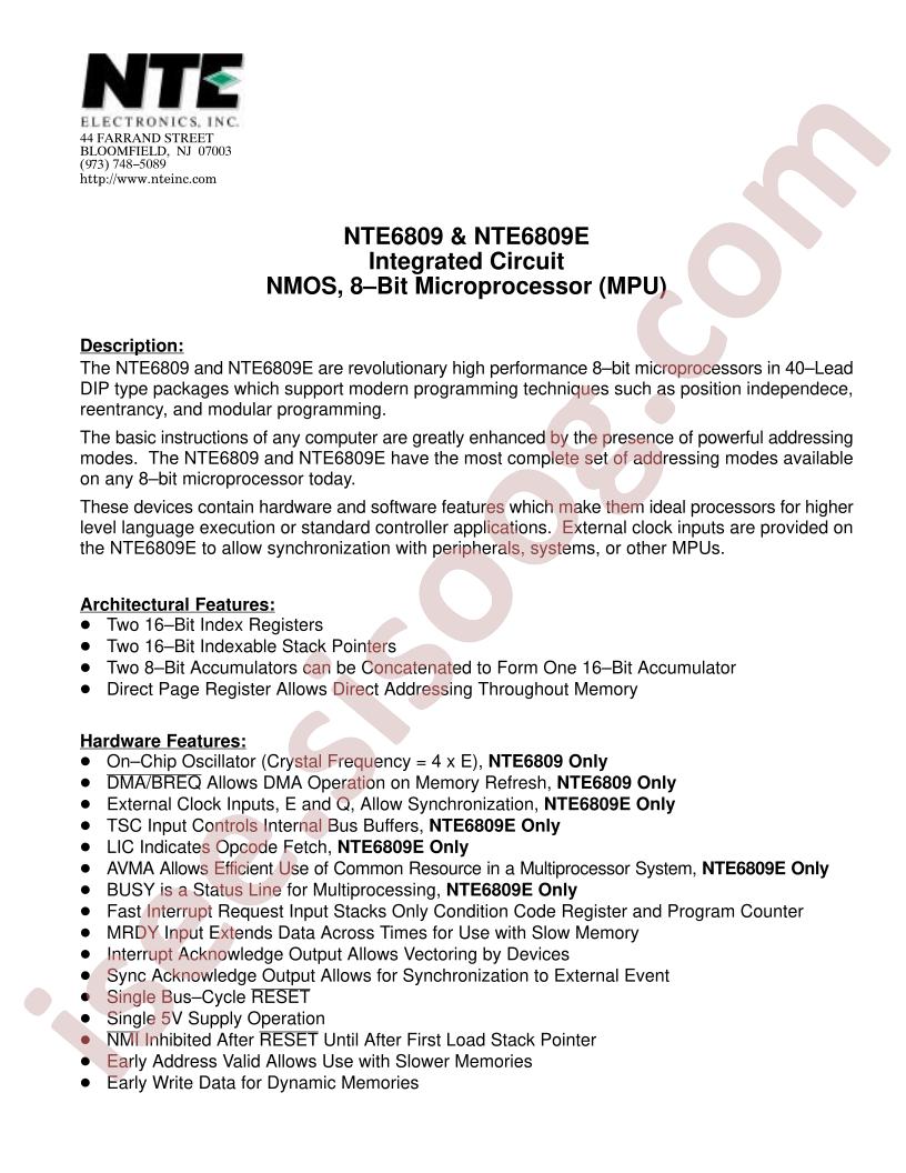 NTE6809E