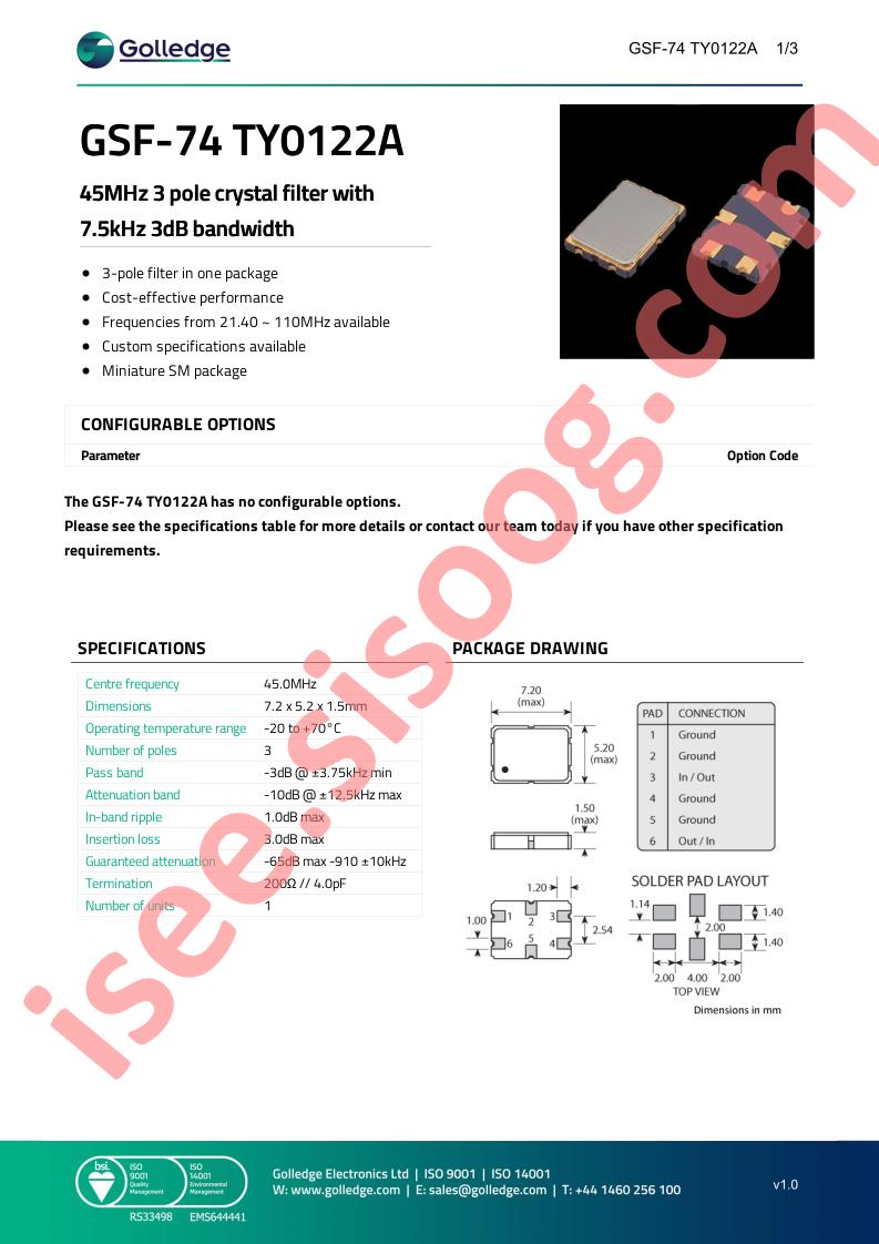 GSF-74TY0122A