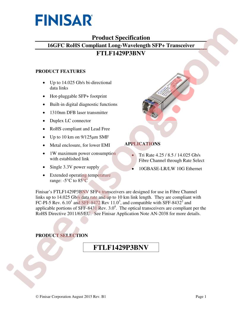 FTLF1429P3BNV