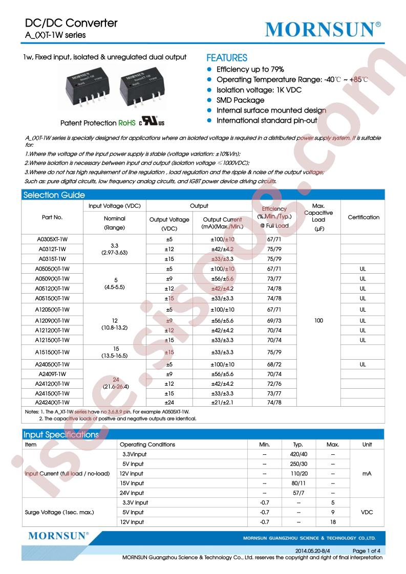 A2405(X)T-1W