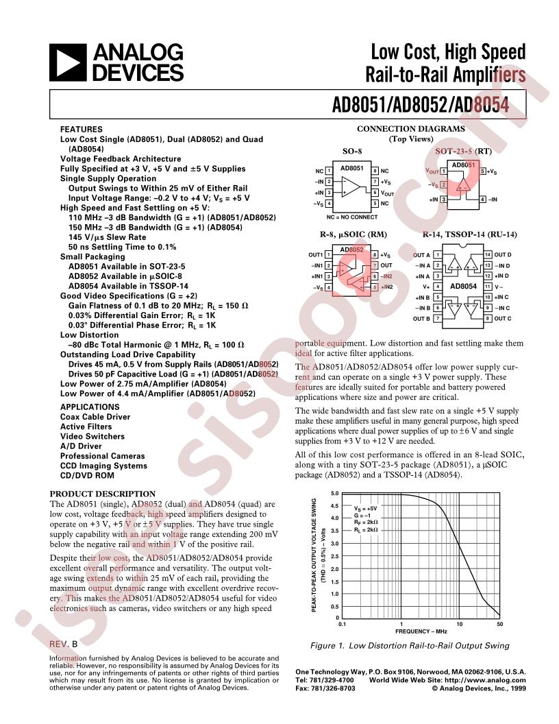 AD8051AR-REEL