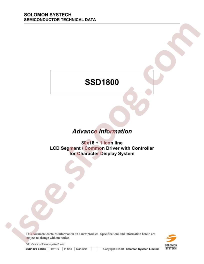 SSD1800Z