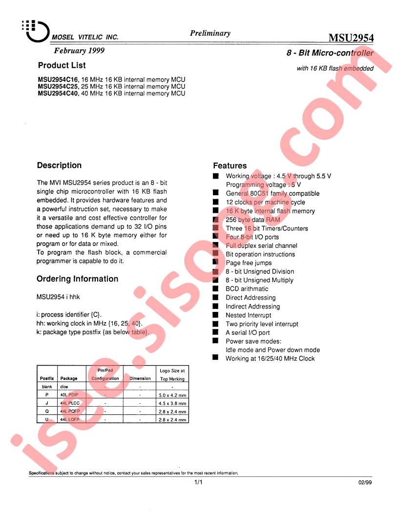 MSU2954C40