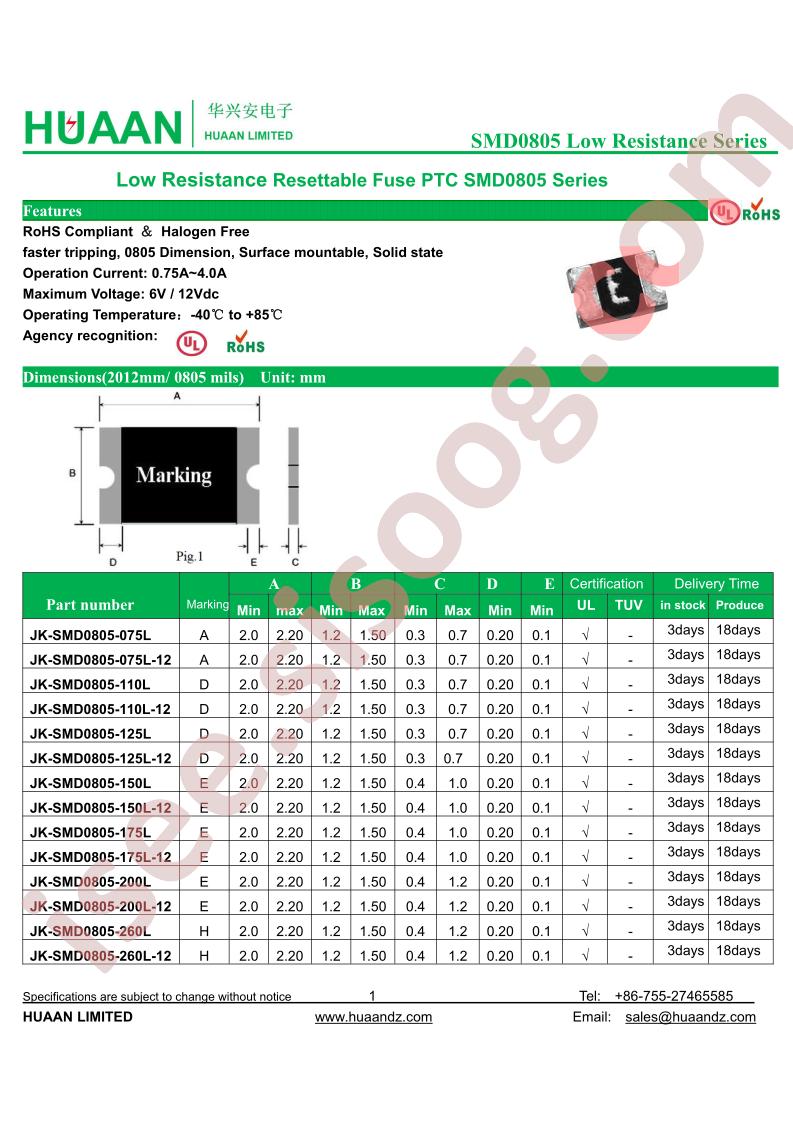 JK-SMD0805-300L-12