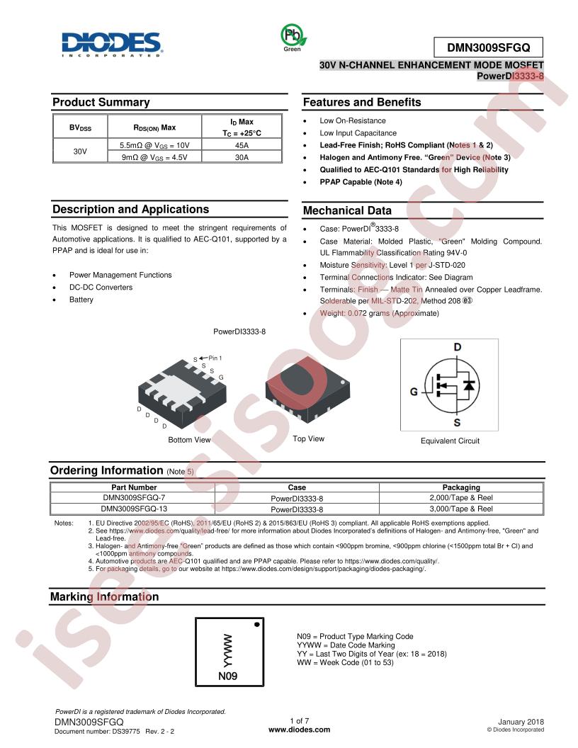 DMN3009SFGQ-13