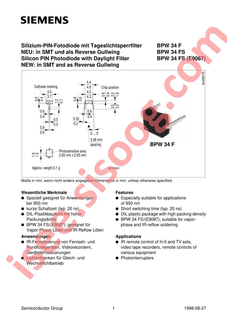 BPW34F