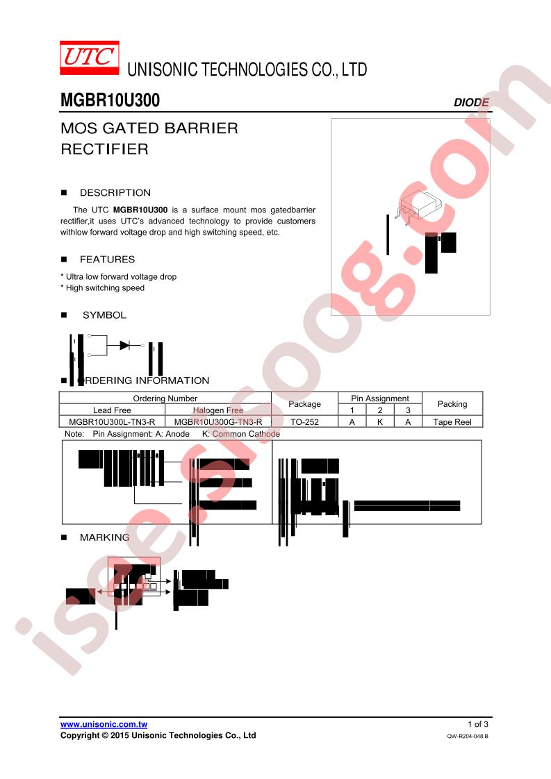 MGBR10U300L-TN3-R