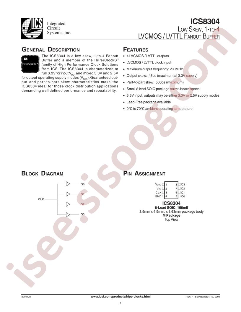 ICS8304AMLF